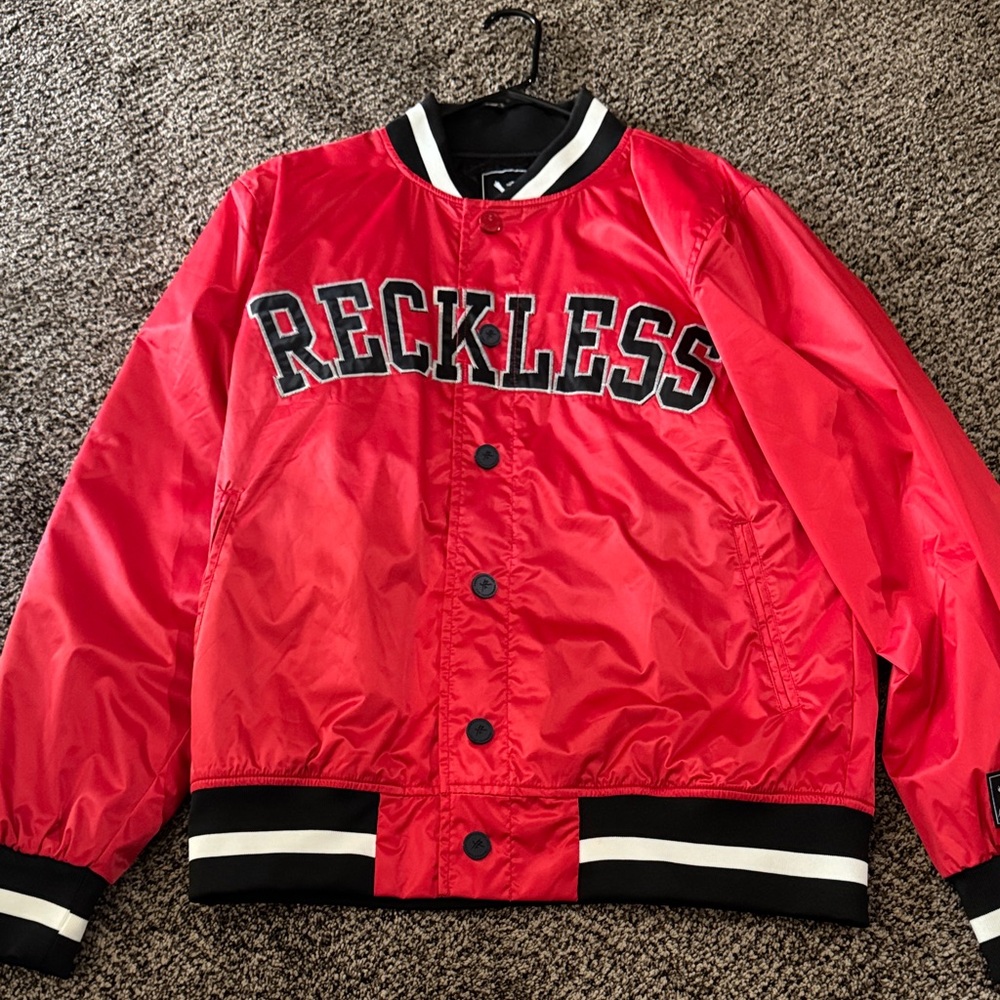 Red Reckless Bomber Jacket